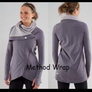 Lululemon method wrap size 4 heathered magnum pigeon dip dye